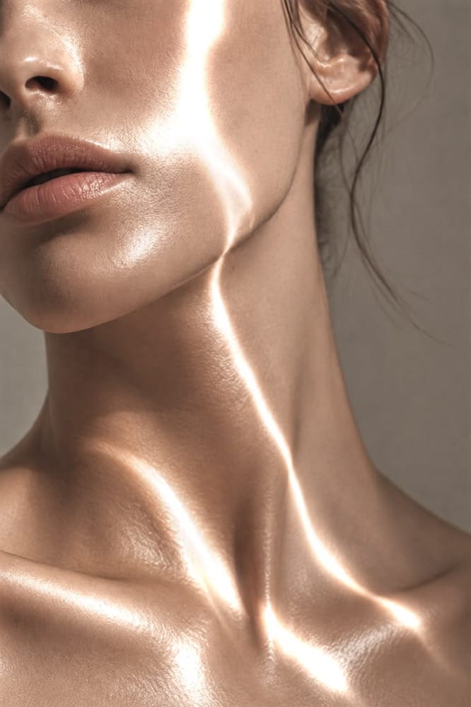 Luminous glowing skin
